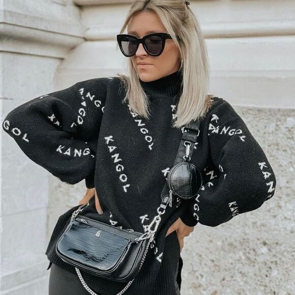 Kangol x H&M Knit Oversized Sweater Top Bloggers - Picture 3 of 7